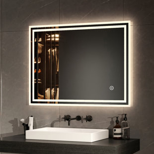 Wayfair bathroom mirrors with outlet lights